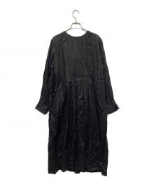 Tnewties（トゥエンティーズ）の古着「リネン混ワンピース」｜ブラック