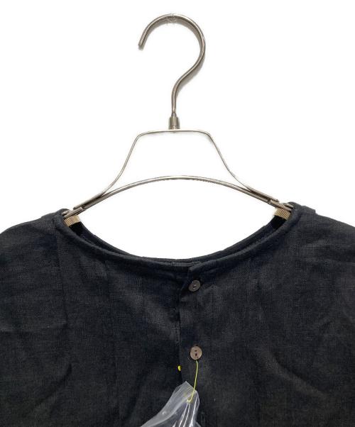 Tnewties（トゥエンティーズ）TNEWTIES (トゥエンティーズ) リネン混ワンピース ブラック サイズ:Freeの古着・服飾アイテム