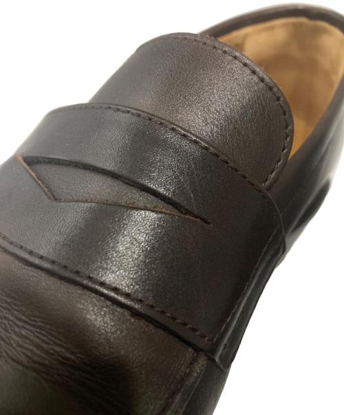 PARABOOT（パラブーツ）PARABOOT (パラブーツ) ADONIS  コインローファー ダークブラウン サイズ:6 1/2の古着・服飾アイテム