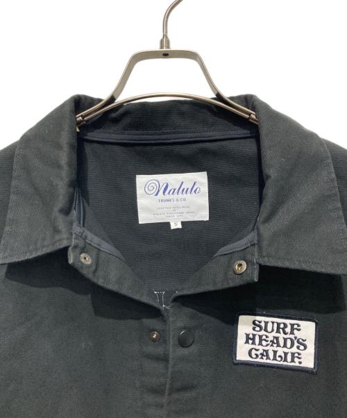naluto TRUNKS&Co.（ナルトトランクス）NALUTO TRUNKS&CO. (ナルトトランクス) キャンバスコーチジャケット ブラック サイズ:Sの古着・服飾アイテム