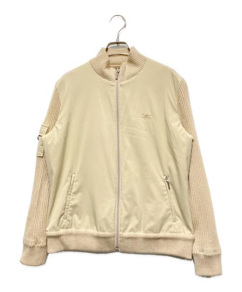 BURBERRY GOLF（バーバリーゴルフ）BURBERRY GOLF (バーバリーゴルフ) リブ切替ジップブルゾン ベージュ サイズ:Lの古着・服飾アイテム