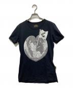 Vivienne Westwood ANGLOMANIAヴィヴィアンウエストウッドアングロマニア）の古着「プリントTシャツ」｜ブラック