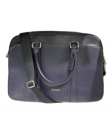 中古・古着通販】COACH (コーチ) 2WAYブリーフケース ネイビー