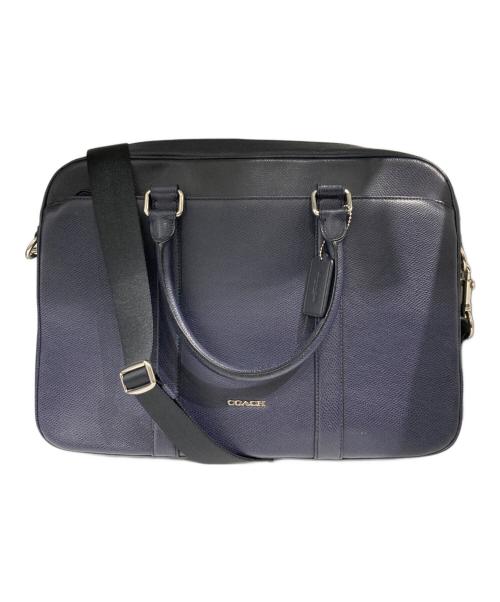 COACH（コーチ）COACH (コーチ) 2WAYブリーフケース ネイビーの古着・服飾アイテム