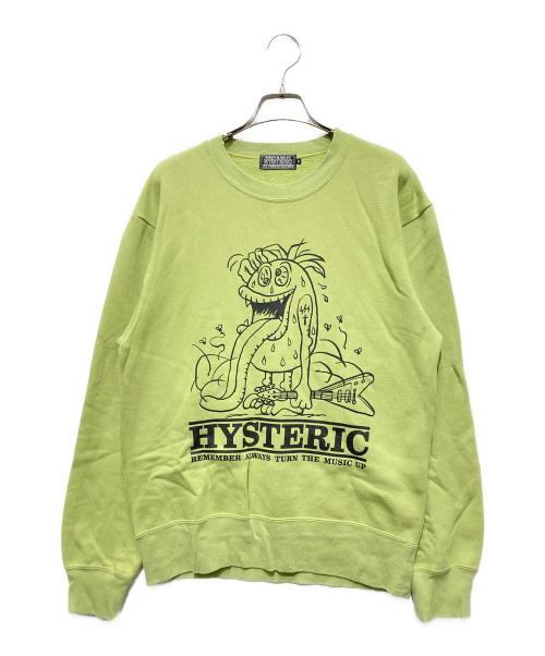 Hysteric Glamour（ヒステリックグラマー）Hysteric Glamour (ヒステリックグラマー) SBM FLYING V スウェット グリーン サイズ:Ｓの古着・服飾アイテム