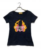 Hysteric Glamourヒステリックグラマー）の古着「HYSTERIC ANGEL チビTシャツ」｜ブラック