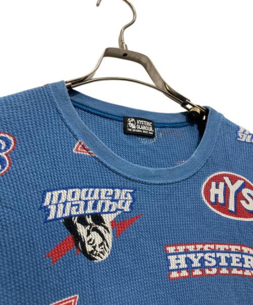 Hysteric Glamour（ヒステリックグラマー）Hysteric Glamour (ヒステリックグラマー) HYS BOX 2柄 Tシャツ スカイブルー サイズ:FREEの古着・服飾アイテム