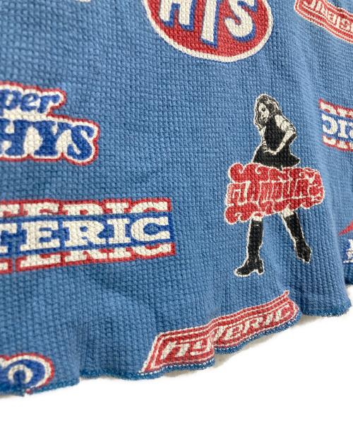 Hysteric Glamour（ヒステリックグラマー）Hysteric Glamour (ヒステリックグラマー) HYS BOX 2柄 Tシャツ スカイブルー サイズ:FREEの古着・服飾アイテム