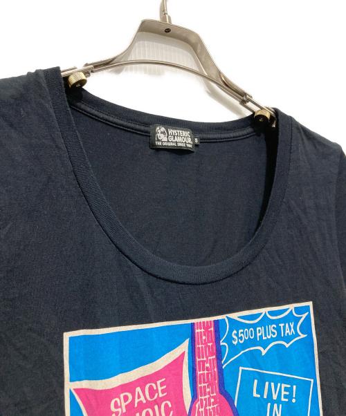 Hysteric Glamour（ヒステリックグラマー）Hysteric Glamour (ヒステリックグラマー) FLYING V POSTER pt T-SH ブラック サイズ:Sの古着・服飾アイテム