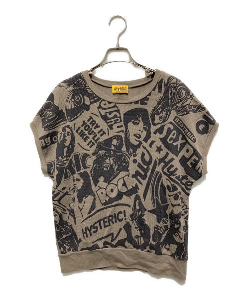 Hysteric Glamour（ヒステリックグラマー）Hysteric Glamour (ヒステリックグラマー) PUNK COLLAGE スウェット ブラウン サイズ:Freeの古着・服飾アイテム