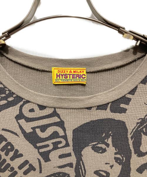 Hysteric Glamour（ヒステリックグラマー）Hysteric Glamour (ヒステリックグラマー) PUNK COLLAGE スウェット ブラウン サイズ:Freeの古着・服飾アイテム