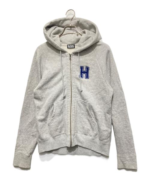 Hysteric Glamour（ヒステリックグラマー）Hysteric Glamour (ヒステリックグラマー) ジップパーカー グレー サイズ:Freeの古着・服飾アイテム