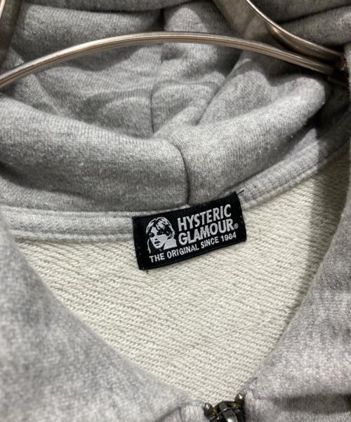 Hysteric Glamour（ヒステリックグラマー）Hysteric Glamour (ヒステリックグラマー) ジップパーカー グレー サイズ:Freeの古着・服飾アイテム