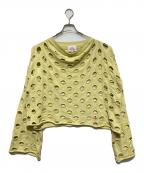 Vivienne Westwood RED LABELヴィヴィアンウエストウッドレッドレーベル）の古着「ダメージ加工ニット」｜イエロー