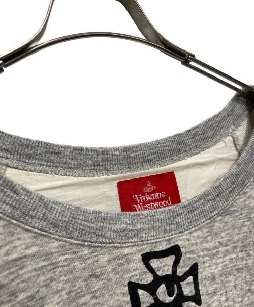 Vivienne Westwood RED LABEL（ヴィヴィアンウエストウッドレッドレーベル）Vivienne Westwood RED LABEL (ヴィヴィアンウエストウッドレッドレーベル) オーブプリントスウェット グレー サイズ:Sの古着・服飾アイテム