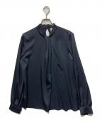 UNITED ARROWS TOKYOユナイテッドアローズトウキョウ）の古着「UBCB スタンドイレギュラータック ブラウス」｜ブラック