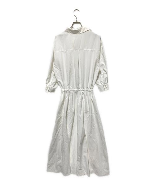 ARPEGE STORY（アルページュストーリー）ARPEGE STORY (アルページュストーリー) ドロストシャツワンピース ホワイトの古着・服飾アイテム