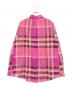 BURBERRY LONDON (バーバリーロンドン) チェックプルオーバーシャツ ピンク×パープル サイズ:40：6000円
