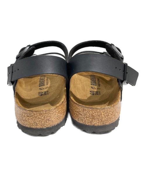BIRKENSTOCK（ビルケンシュトック）BIRKENSTOCK (ビルケンシュトック) MILANOストラップサンダル ブラック×ブラウン サイズ:26㎝の古着・服飾アイテム