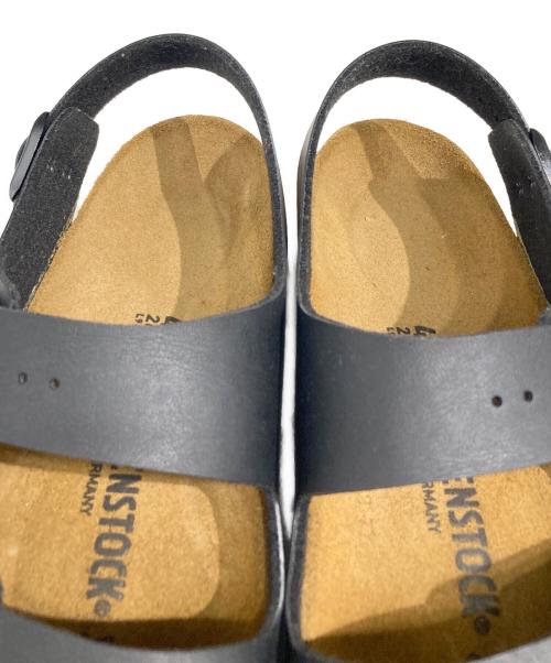 BIRKENSTOCK（ビルケンシュトック）BIRKENSTOCK (ビルケンシュトック) MILANOストラップサンダル ブラック×ブラウン サイズ:26㎝の古着・服飾アイテム