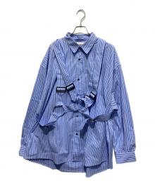 seesew（シーソー）の古着「PARASHUTE SHIRTS 4」｜ブルー×ホワイト