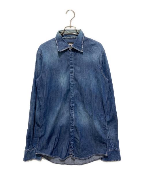 DSQUARED2（ディースクエアード）DSQUARED2 (ディースクエアード) デニムシャツ インディゴ サイズ:48の古着・服飾アイテム