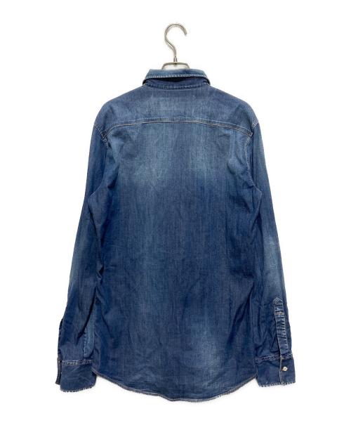DSQUARED2（ディースクエアード）DSQUARED2 (ディースクエアード) デニムシャツ インディゴ サイズ:48の古着・服飾アイテム
