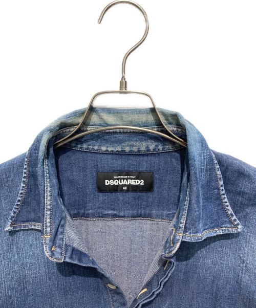 DSQUARED2（ディースクエアード）DSQUARED2 (ディースクエアード) デニムシャツ インディゴ サイズ:48の古着・服飾アイテム