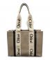 Chloe (クロエ) リネン製Woodyトートバッグ ベージュ サイズ:不明：65000円