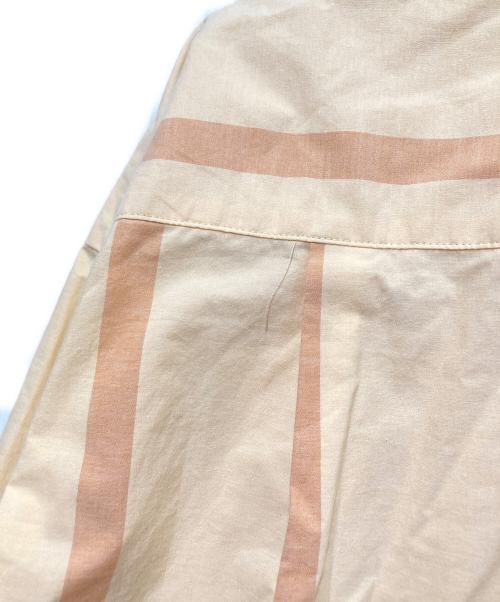 ebure（エブール）EBURE (エブール) ストライプシャツ オレンジ サイズ:36の古着・服飾アイテム