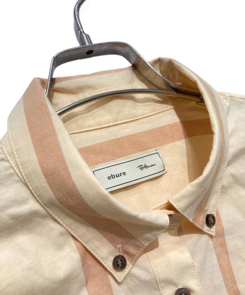 ebure（エブール）EBURE (エブール) ストライプシャツ オレンジ サイズ:36の古着・服飾アイテム