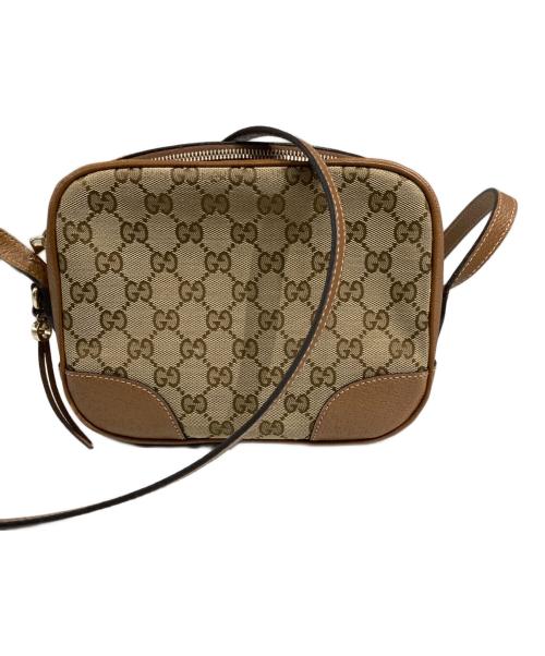 GUCCI（グッチ）GUCCI (グッチ) ブリーディスコ GGキャンバス ショルダーバッグ ベージュの古着・服飾アイテム