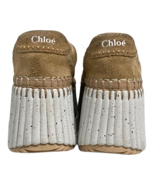 Chloe（クロエ）Chloe (クロエ) NAMAウェッジスニーカー ベージュ×ホワイト サイズ:36の古着・服飾アイテム