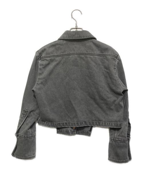 patou（パトゥ）patou (パトゥ) デニムシャツ ブラック サイズ:34の古着・服飾アイテム