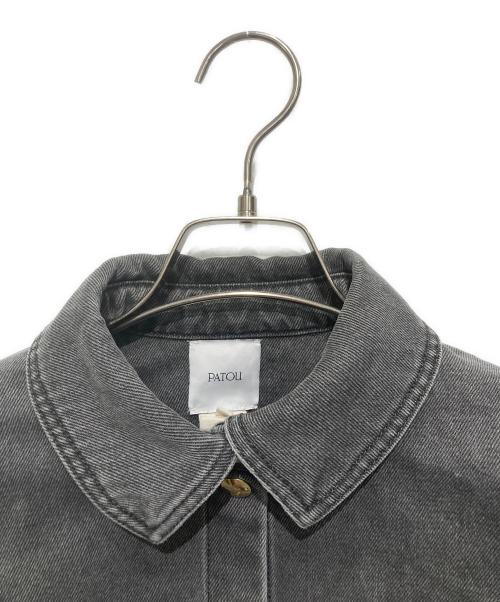 patou（パトゥ）patou (パトゥ) デニムシャツ ブラック サイズ:34の古着・服飾アイテム