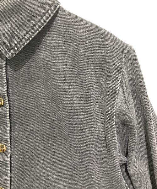 patou（パトゥ）patou (パトゥ) デニムシャツ ブラック サイズ:34の古着・服飾アイテム