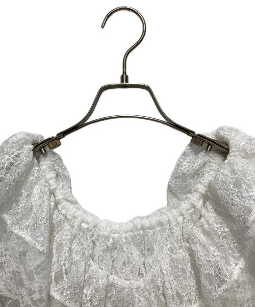cygne（シーニュ）cygne (シーニュ) オフショルレースブラウス ホワイト サイズ:1 未使用品の古着・服飾アイテム