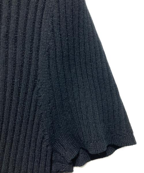 M'S GRACY（エムズグレイシー）M'S GRACY (エムズグレイシー) 半袖リボンリブニット ブラック サイズ:40の古着・服飾アイテム