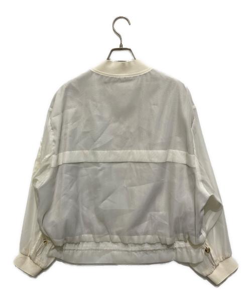 Radiate（ラディエイト）Radiate (ラディエイト) シアーMA-1ブルゾン ホワイト サイズ:9 未使用品の古着・服飾アイテム