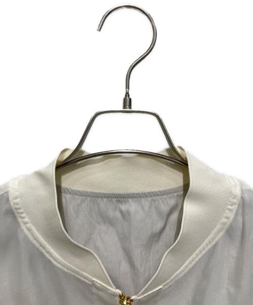 Radiate（ラディエイト）Radiate (ラディエイト) シアーMA-1ブルゾン ホワイト サイズ:9 未使用品の古着・服飾アイテム