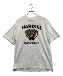 Victor Victor Worldwide×HARDIES HARDWARE（ヴィクター ヴィクター ワールドワイド×ハーディーズ ハードウェア）の古着「プリントTシャツ」｜ホワイト