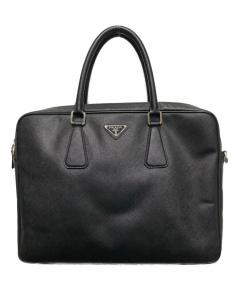 中古・古着通販】PRADA (プラダ) サフィアーノレザーブリーフケース