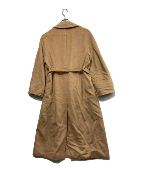 MaxMara（マックスマーラ）MaxMara (マックスマーラ) キャメルラップガウンコート ブラウン サイズ:36の古着・服飾アイテム