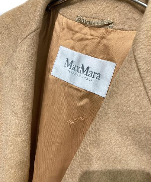 MaxMara（マックスマーラ）MaxMara (マックスマーラ) キャメルラップガウンコート ブラウン サイズ:36の古着・服飾アイテム