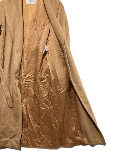 MaxMara（マックスマーラ）MaxMara (マックスマーラ) キャメルラップガウンコート ブラウン サイズ:36の古着・服飾アイテム