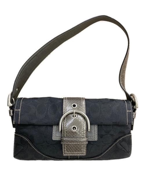 COACH（コーチ）COACH (コーチ) ソーホーシグネチャーバッグ ブラックの古着・服飾アイテム