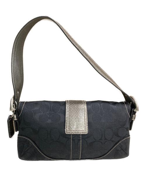 COACH（コーチ）COACH (コーチ) ソーホーシグネチャーバッグ ブラックの古着・服飾アイテム