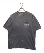 READYMADEレディメイド）の古着「24SS ヴィンテージ加工 ポケット 半袖 Tシャ」｜グレー