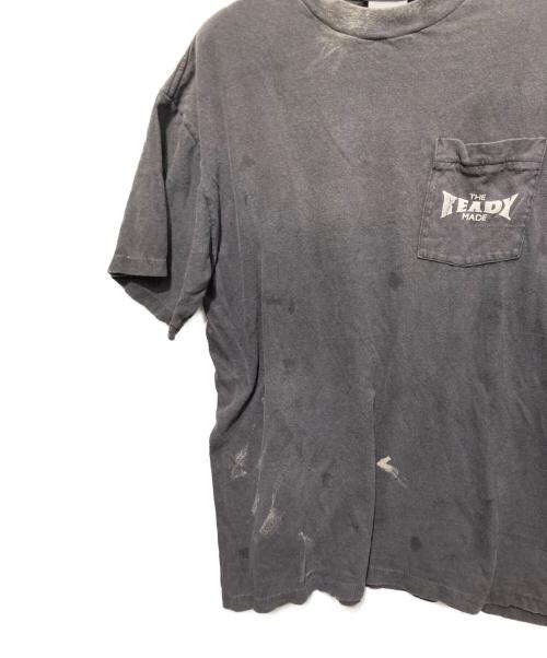 READYMADE（レディメイド）READYMADE (レディメイド) 24SS ヴィンテージ加工 ポケット 半袖 Tシャ グレー サイズ:Lの古着・服飾アイテム