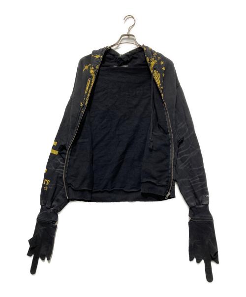PROJECT G/R（プロジェクト ジーアール）PROJECT G/R (プロジェクト ジーアール) zygon zip up hoodie ブラック サイズ:2の古着・服飾アイテム